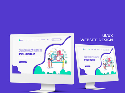Online Product sale website design template
