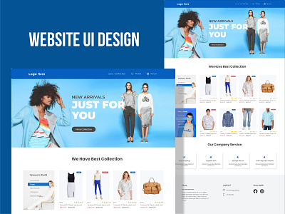 Ecommerce website template design