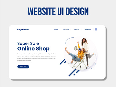 Online Shop website banner design