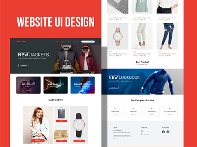 Ecommerce website template design