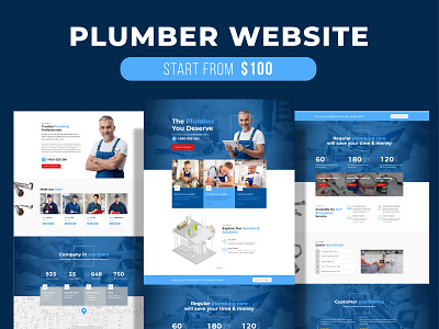 Wordpress 3 01 cleaner website plumber plumber website wordpress