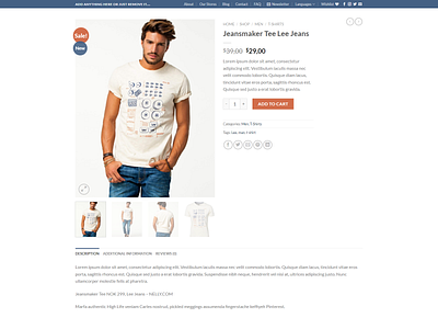 Ecommerce product page design wordpress elementor website