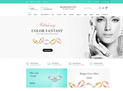 I will build ecommerce website or woocommerce website website jewelry