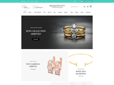 jewelry ecommerce website by Shafi on Dribbble