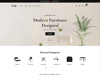 Furniture ecommerce website