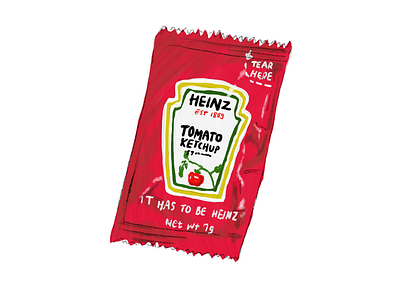 Ketchup artwork illustration ketckup イラスト イラストレーター イラスト初心者 イラスト日記 イラスト練習中 插畫 番茄醬 일러스트