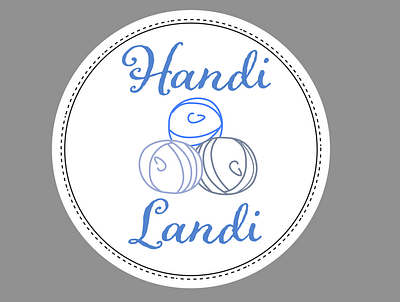 Handi Landi Logo design graphic design handmade illustration illustrator logo