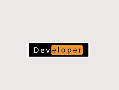 DEVELOPER branding creative creativity design art designer desktop illustration logo typography vector