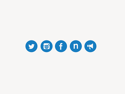 Social icons - Filled.