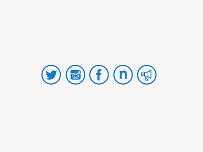 Social icons - Circle. facebook icon iconography icons instagram newsdesk share shoutout social twitter