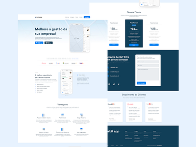 OrbitApp app figma gerenciamento landing page orbitapp projeto ui ux web website