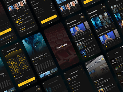 ticket.now app design app cinema design figma movie projeto ticket ui ui design uxui