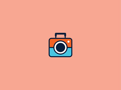 Phototraveler branding design flat icon logo minimal