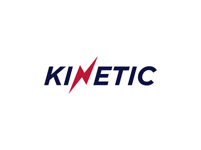 Kinetic Gym branding design flat icon logo minimal