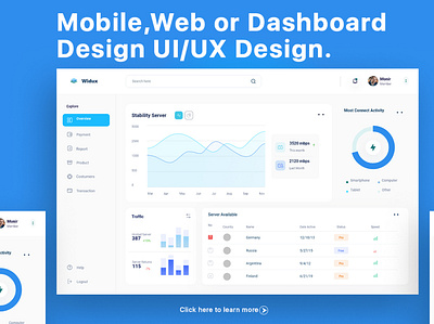 Creative Web Dashboard dashboard design dashboard ui dashboard web design ui web dashboard design website