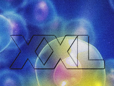 xxl design minimal poster typography