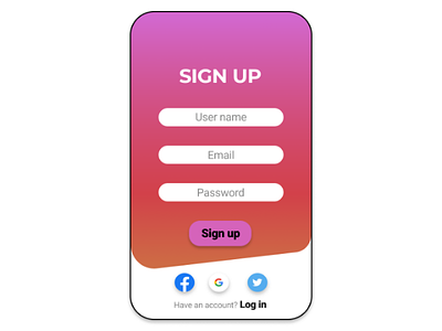 Daily UI 001 - Sign up page daily ui 001 mobile ui figma