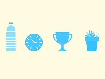 office clean icons illustrator minimalist monochromatic vector