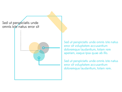 paper diagram clean diagram illustration layout technical venn