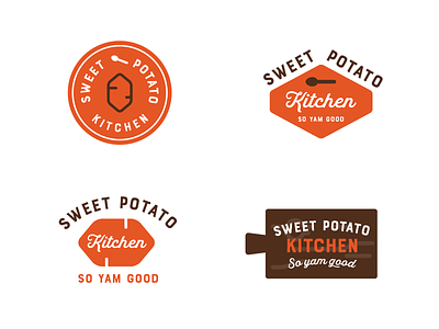 Kitchen logos - narrowed branding cute food grocery illustration logo minimalist organic potato typography