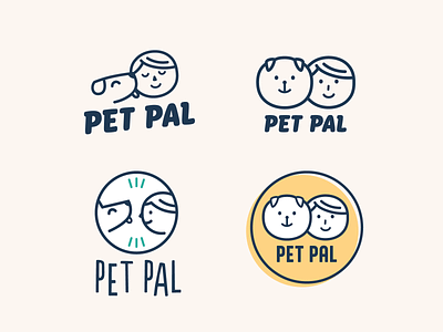 pet logo - 2nd concept cute dog dog illustration dogs illustration logo minimalist organic pet pet care pet food puppy