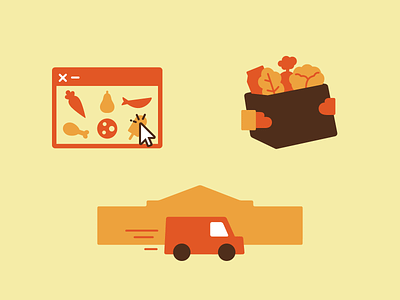 grocery ecommerce icons cute food icons grocery grocery icons icons illustration minimalist organic food