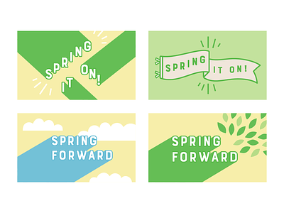 last year's Spring campaign cheerful grocery campaign grocery store lettering minimal pastel seasons spring typogaphy