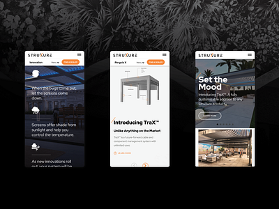 StruXure Mobile UI Design