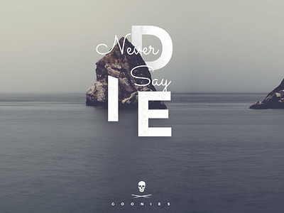 Never Say Die geometric lettering logotype mark minimal photography type typography