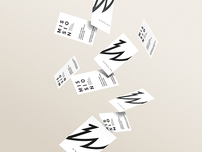 The WNDRLND Business Cards bold branding business cards identity logo logo design modern typography