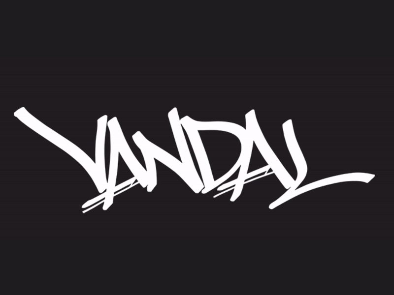Vandal Animation animation gif logo logo mark logotype motion nightlife restaurant type
