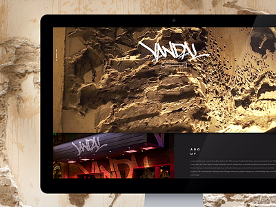 Vandal New York Website clean dark elegant entertainment flat minimal nightlife restaurant ui ui design web web design