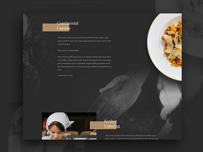 Creative Layout WIP clean creative elegant flat food gold gray layout minimal ui design web web design