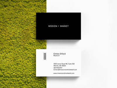 Mission + Market Business Cards biz cards brand assets branding business cards identity minimal restaurant restaurant branding restaurant design typography