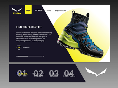 Salewa prototype awesome design branding design dribbble salewa shop trekking trip ui ux website