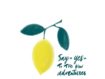 Say yes to the new adventures