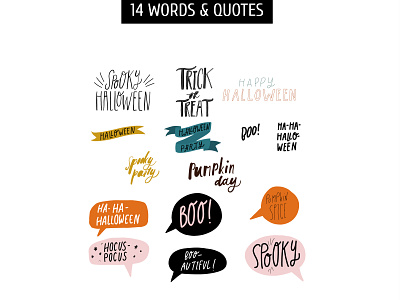 Halloween lettering