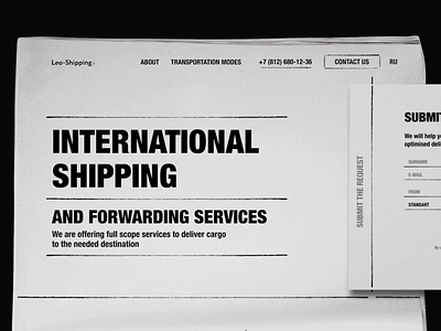 Logistics Landing Page animation digitaldesign illustration indentitydesign interfaсe klad landing ui uidesign uiux webdesign