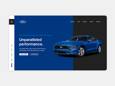 Ford landing page concept
