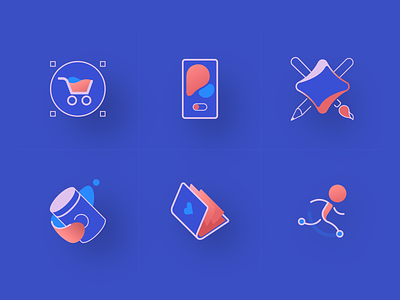 Service Icons cart design icons icons set illustration packaging phone vector webdesign