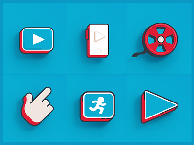 3d Flat Icons 3d animation flat icon video