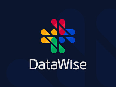 Datawise agency branding data logo vector