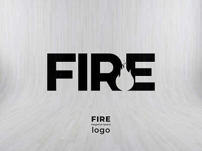 FIRE-NEGATIVE SPACE LOGO