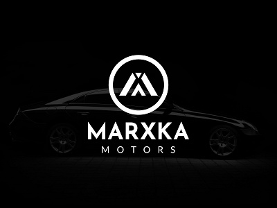 MARXKA MOTORS LOGO 3d animation black and white branding car design graphic design illustration logo logo design logo designer logo inspiration logocreator logomaker logomark minimal modern motion graphics ui unique