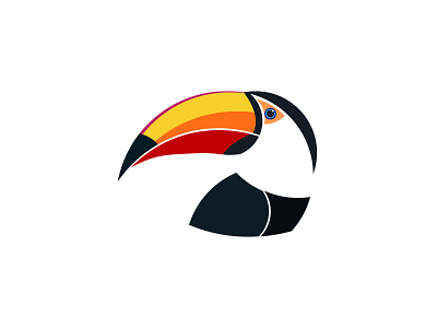 Toucan animation bird cartoon colorful colors creative design graphic design illustration logo logo design logo designer logo inspiration logocreator logomaker minimal multi color rio toucan unique