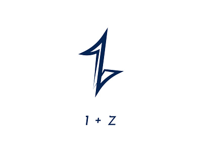 Z+1 1 2d branding dark blue design dynamic flat graphic design illustration letter lettertype logo logo design logo designer logo inspiration logocreator logomaker minimal one z