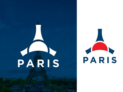 PARIS logo abstract branding club design eiffel tower flat graphic design historical icon illustration logo logo design logo designer logo inspiration logocreator logomaker luxury minimal paris psg