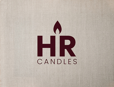 HIR CANDLES - NEGATIVE SPACE LOGO balance branding candle candle shop clever creative design graphic design logo logo design logo designer logo inspiration logocreator logomaker minimal mockup negative space shop unique white space