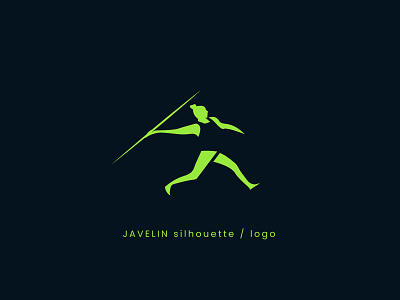 JAVELIN ceremony design field illustration javelin logo logo design logo designer logo inspiration logocreator logomaker medal minimal negative space olympic outdoor passion silhouette sports strong