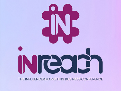 INReach Logo Remake conference logo design hashtag logo signet